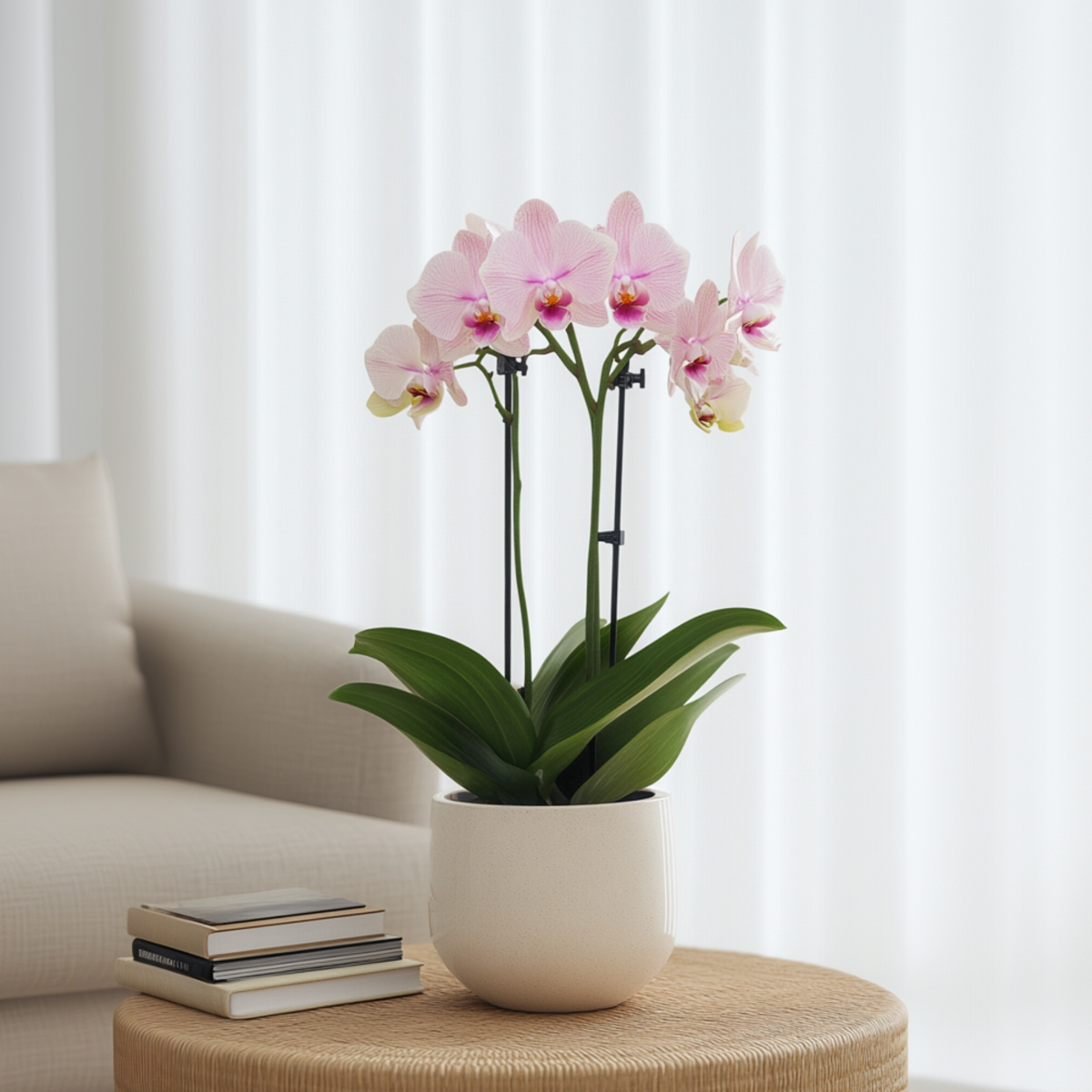 Florastore Schmetterlingsorchidee - Phalaenopsis Multiflora - Höhe 35-45Cm - ⌀12Cm