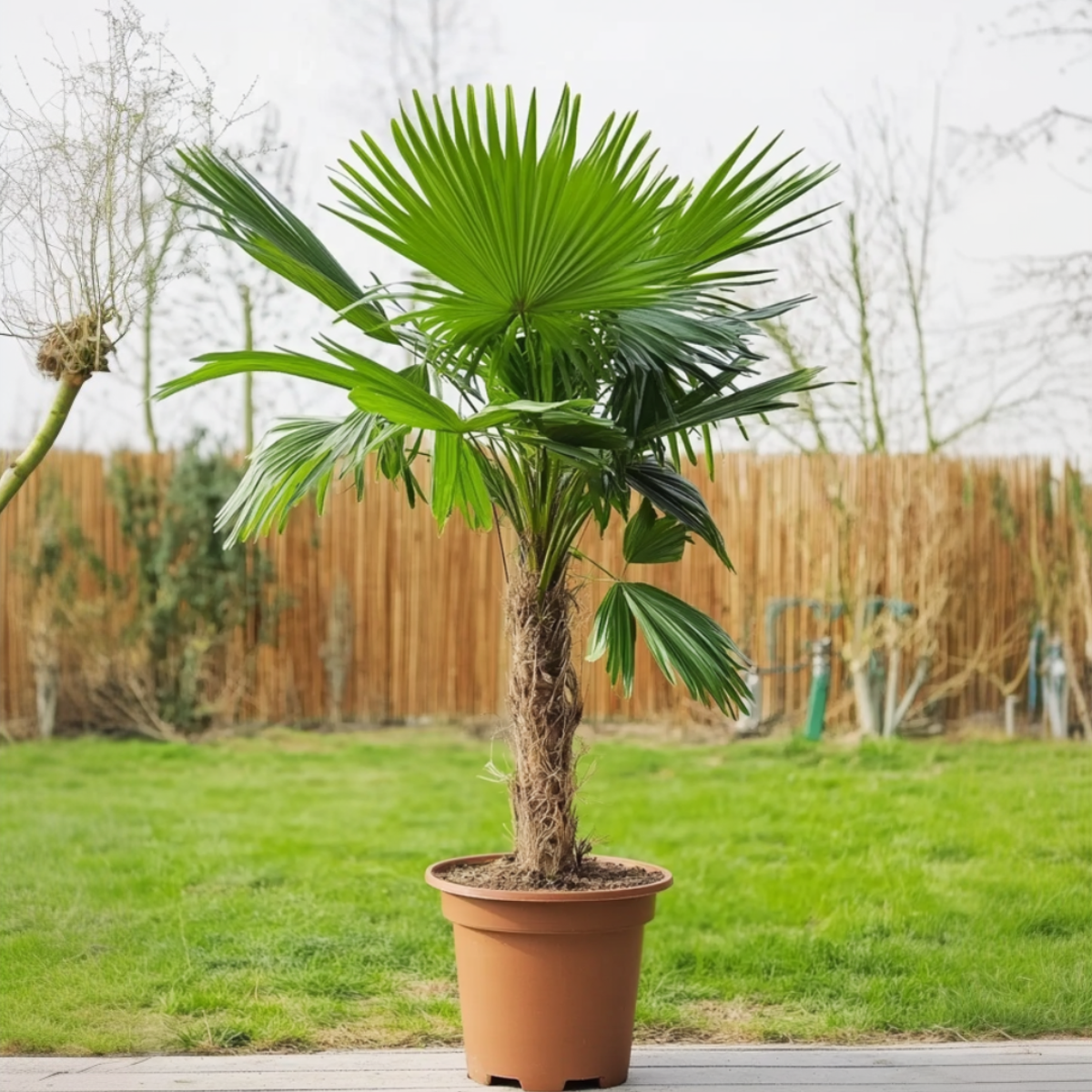 Florastore Mexikanische Fächerpalme - Washingtonia Robusta - Höhe 50-60Cm - ⌀15Cm