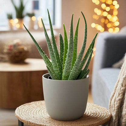 Florastore Aloe Vera - 2 Stk - Aloe Barbadensis - Höhe 25-40Cm - ⌀11Cm