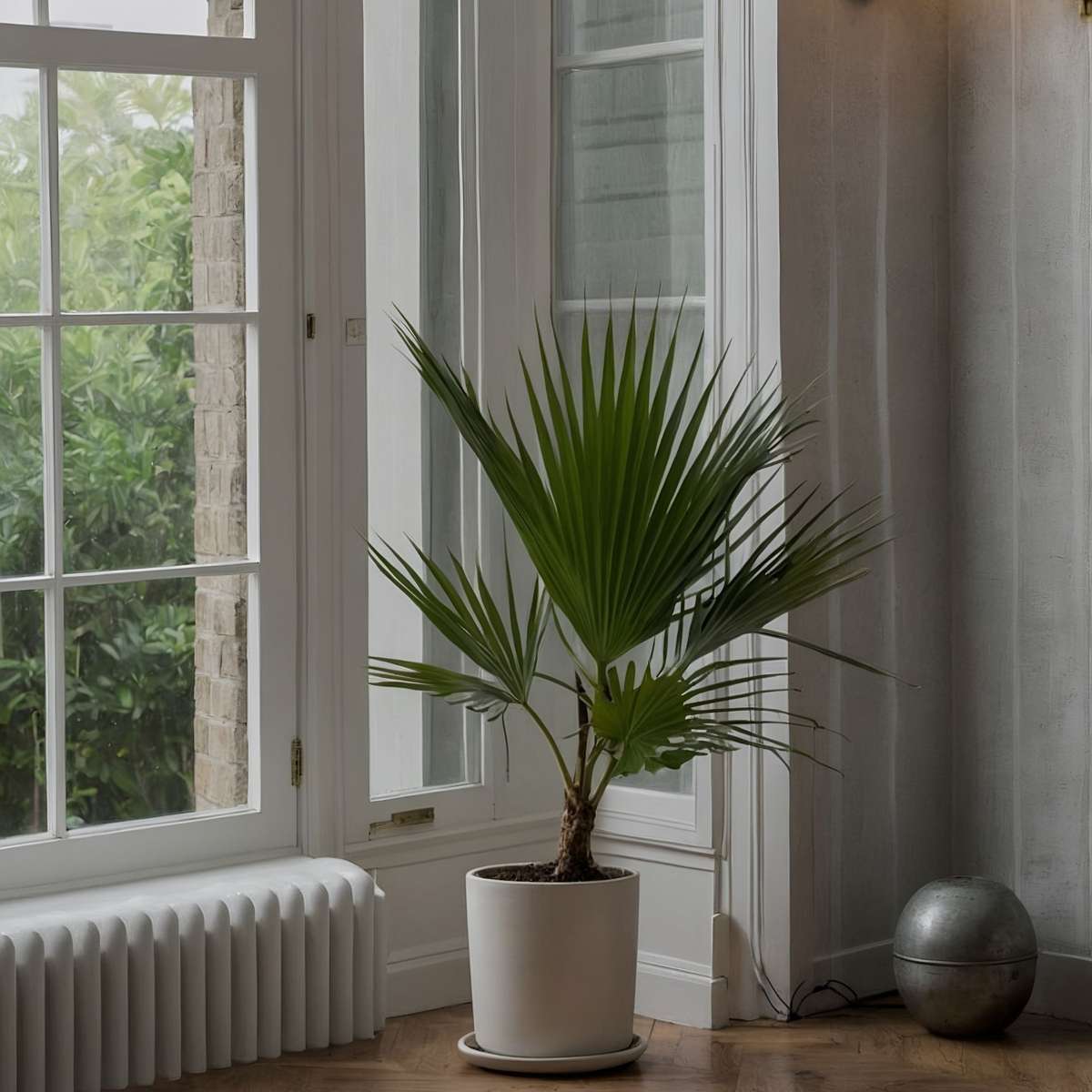 Florastore Mexikanische Fächerpalme - 2 Stk - Washingtonia Robusta - Höhe 70-90Cm - ⌀21Cm