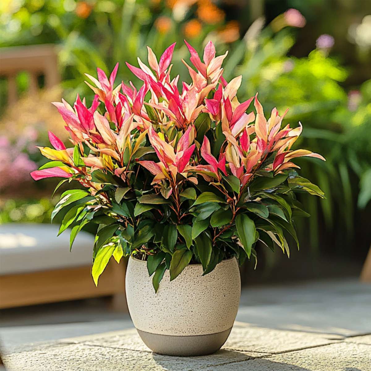 Florastore Schattenglöckchen - 4 Stk - Pieris 'Forest Flame' - Höhe 25-40Cm - ⌀17Cm