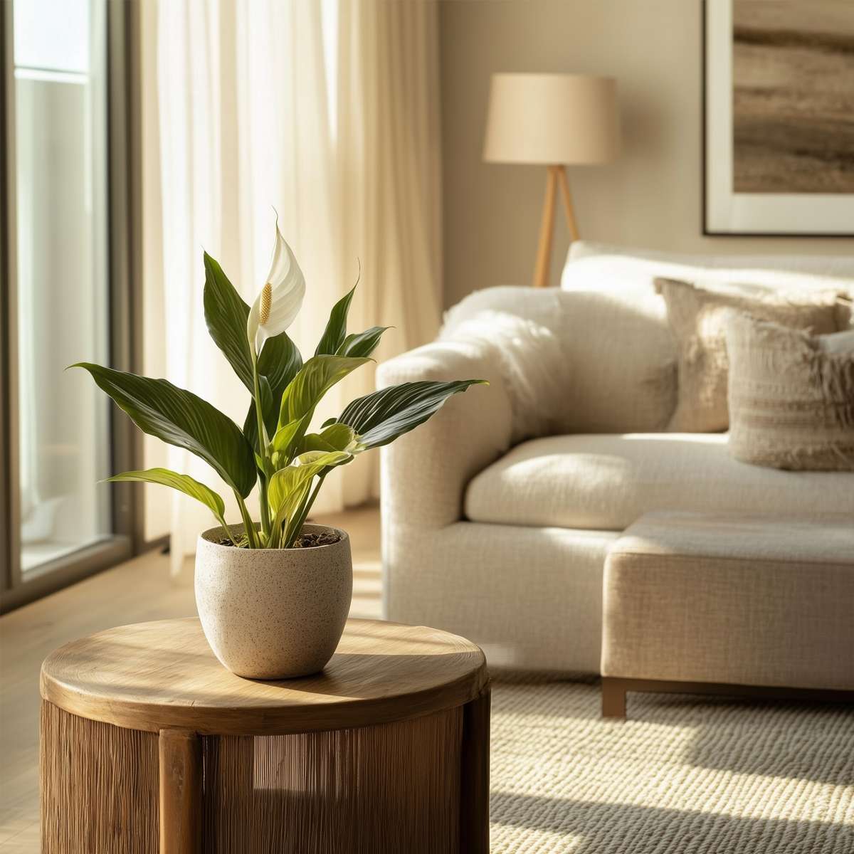 Florastore Friedenslilie - Einblatt - Spathiphyllum 'Torelli' - Höhe 30-45Cm - ⌀12Cm