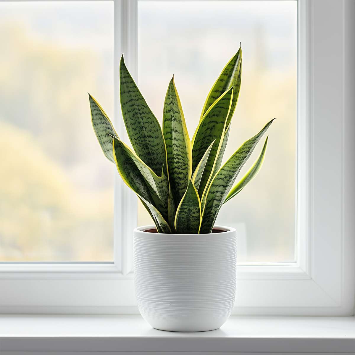 Florastore Bogenhanf - 4 Stk - Sansevieria 'Futura Superba' - Höhe 35-40Cm - ⌀12Cm