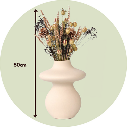 Florastore Blumenstrauß 'Drummer' - Getrocknete Blumen - Höhe 50Cm