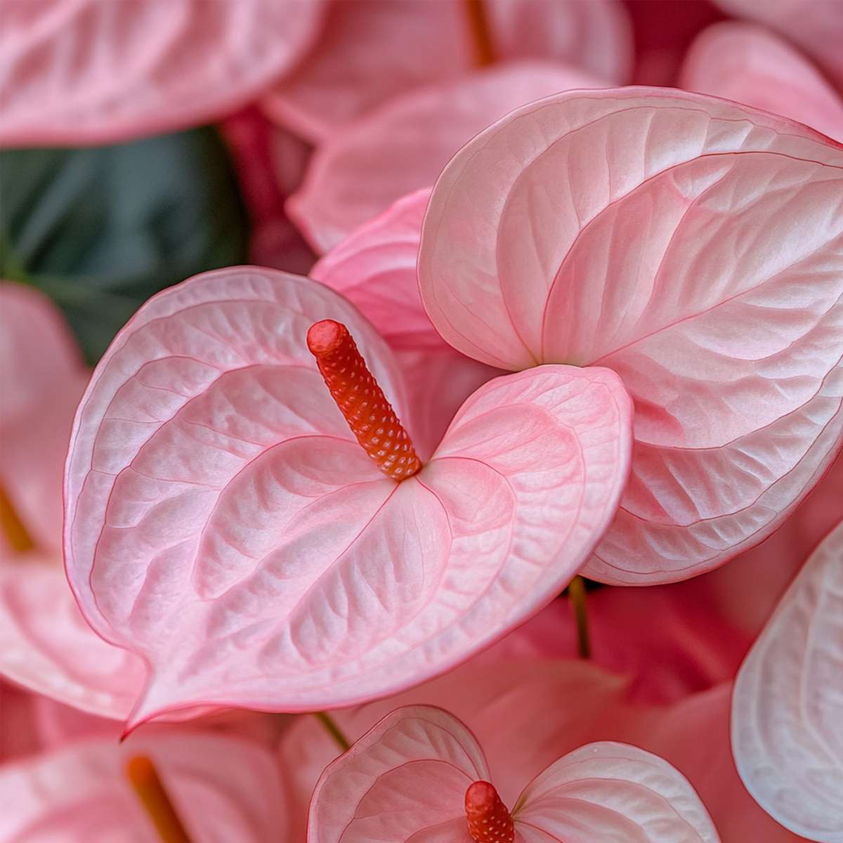 Florastore Flamingoblume - Anthurium 'Colorado Pink' - Höhe 40-55Cm - Ø14Cm