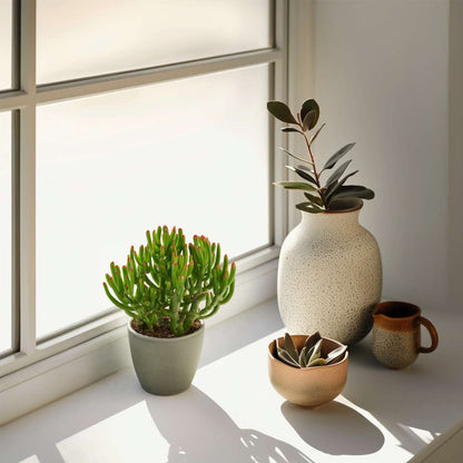 Florastore Pfennigbaum - Crassula Ovata 'Gollum' - Höhe 15-25 Cm - Topf 12 Cm