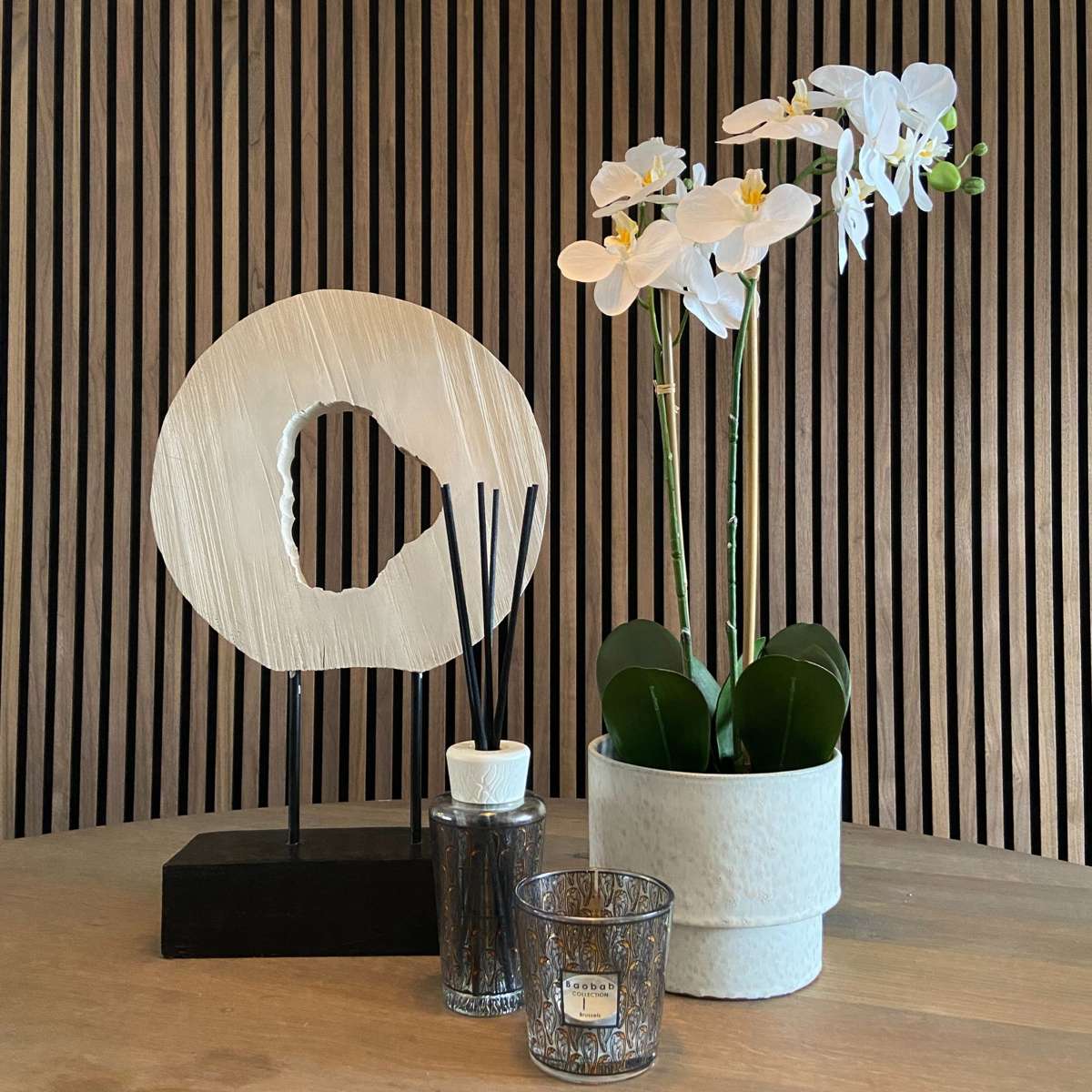 Florastore Künstliche Phalaenopsis-Orchidee – Höhe 55Cm