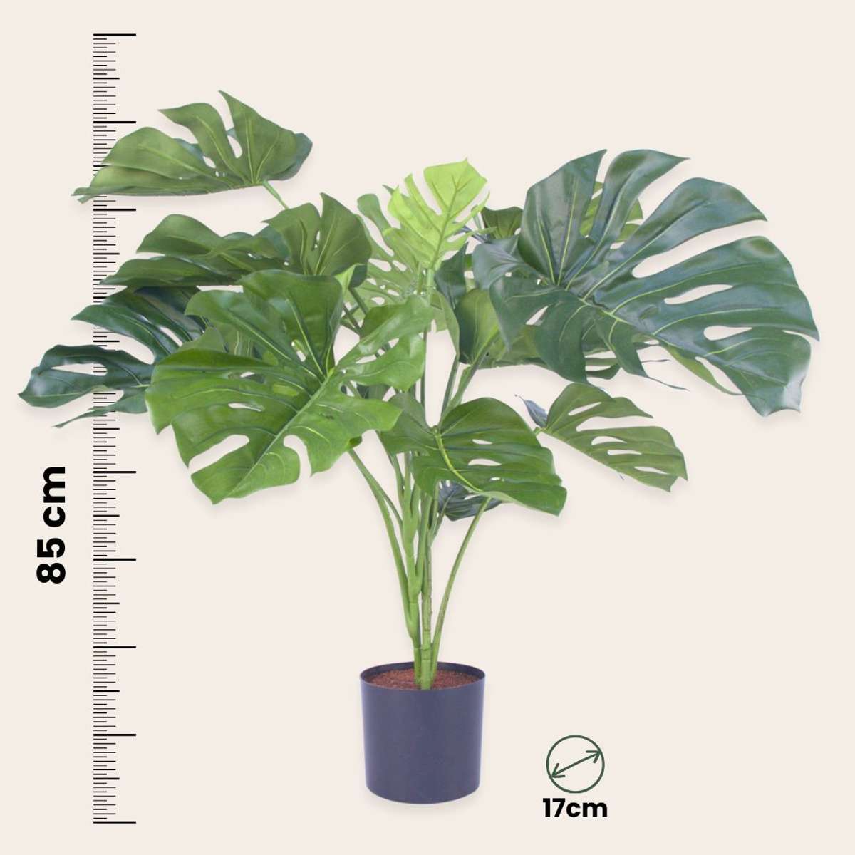 Florastore Künstliche Monstera – Höhe 85Cm