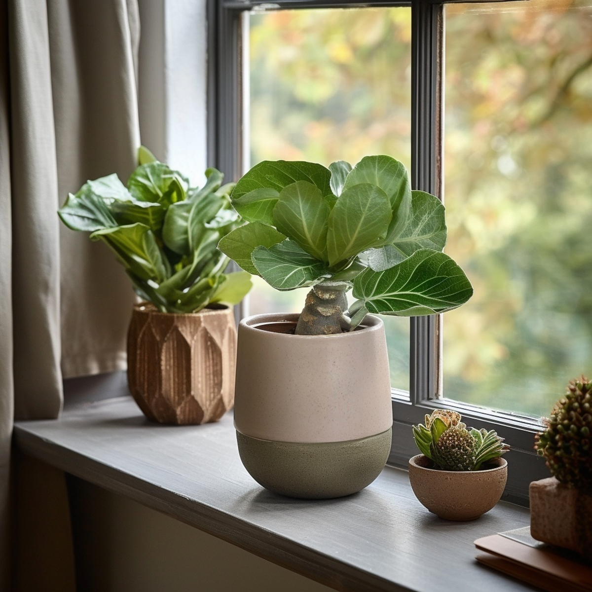 Florastore Hawaii-Palme - Brighamia Insignis - Höhe 25-35Cm - Topf 12Cm