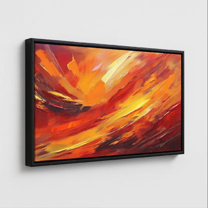 AUREORA Art Leinwand Feuer-Sturm