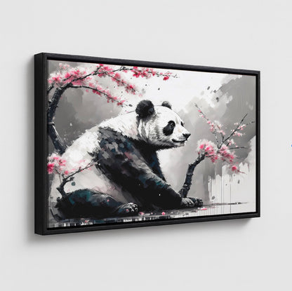 AUREORA Art Leinwand Panda-Wald