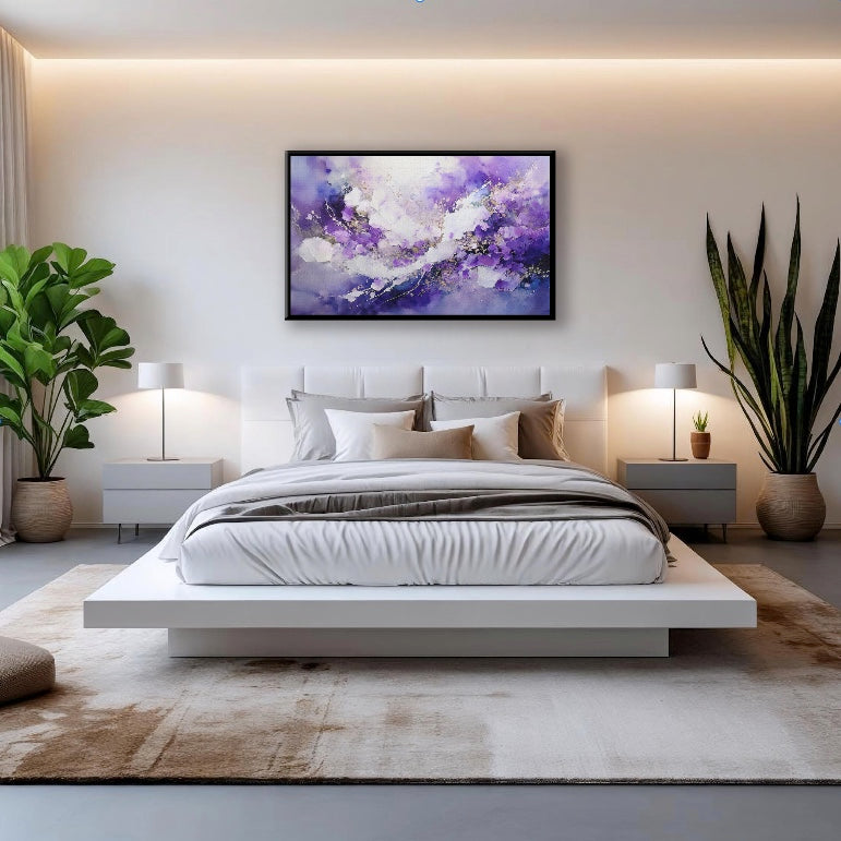 AUREORA Art Leinwand Blüten im Licht