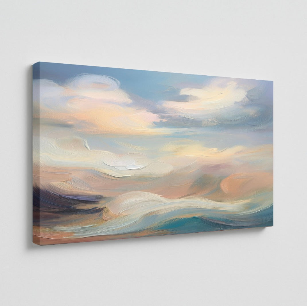 AUREORA Art Leinwand Abend-Himmel