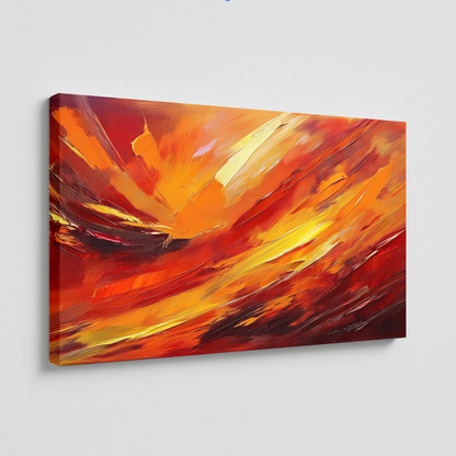 AUREORA Art Leinwand Feuer-Sturm