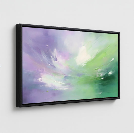 AUREORA Art Leinwand Blüten-Wind