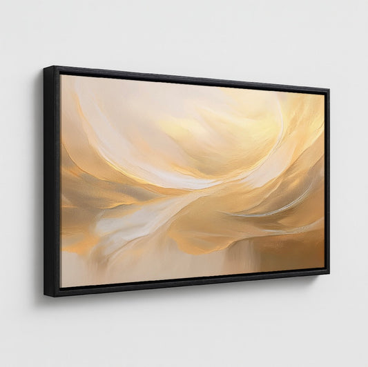 AUREORA Art Leinwand Goldene-Stille