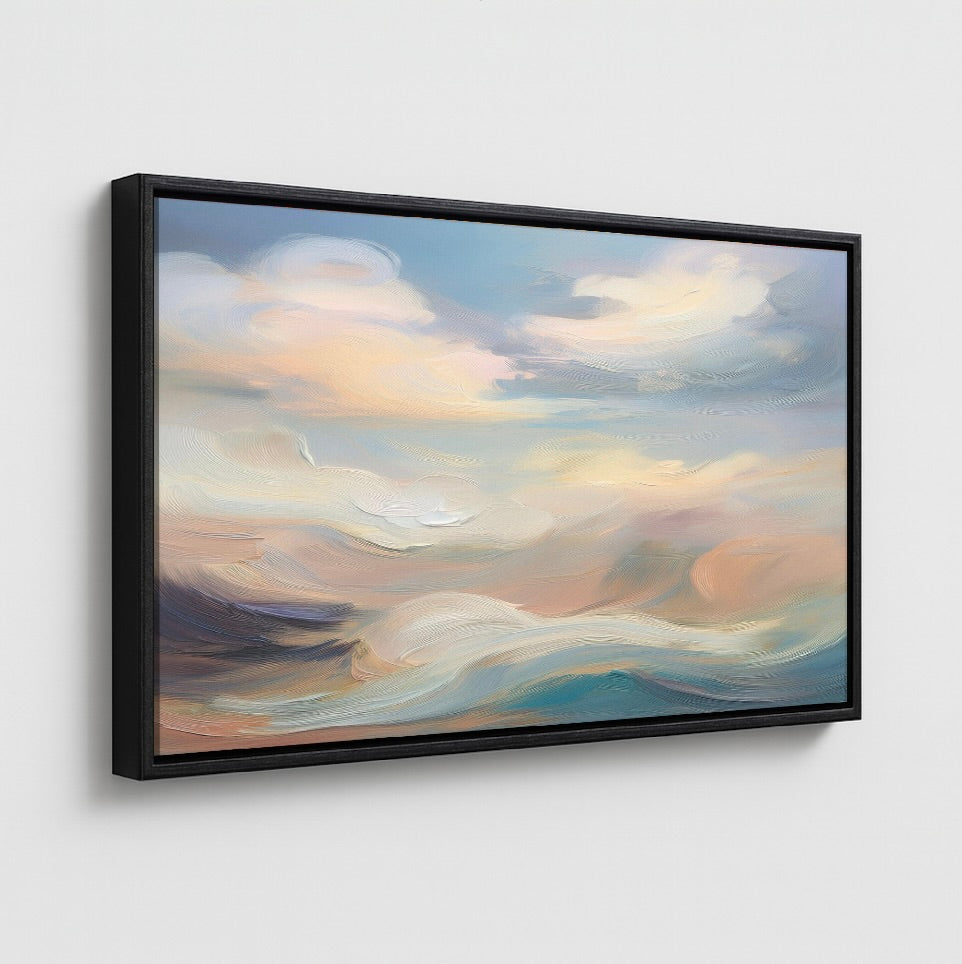 AUREORA Art Leinwand Abend-Himmel