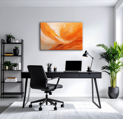 AUREORA Art Leinwand Flammen-Licht