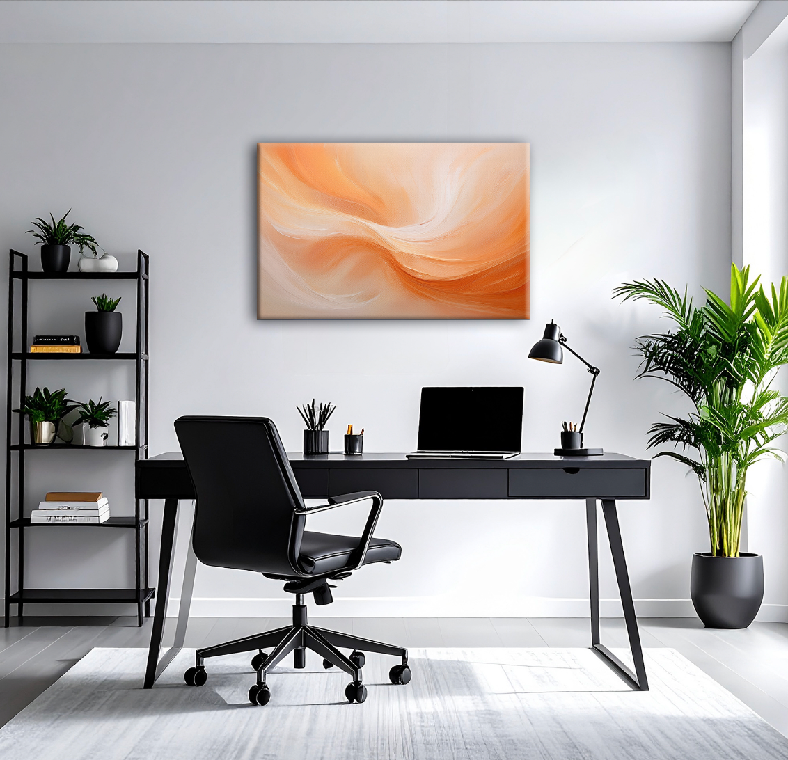 AUREORA Art Leinwand Pfirsich-Hauch