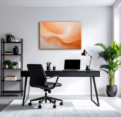 AUREORA Art Leinwand Pfirsich-Hauch