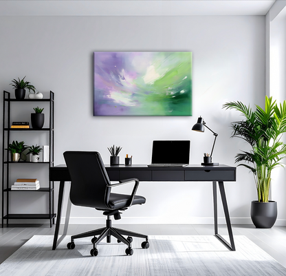 AUREORA Art Leinwand Blüten-Wind