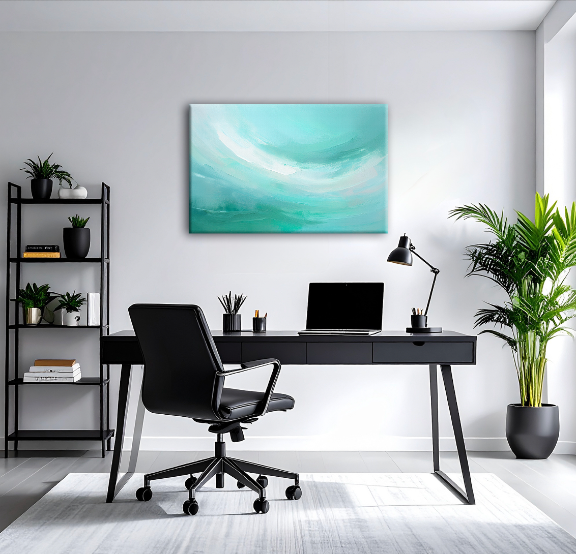 AUREORA Art Leinwand Eis-Meer