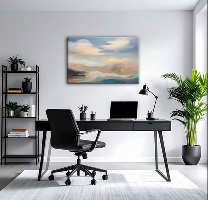 AUREORA Art Leinwand Abend-Himmel