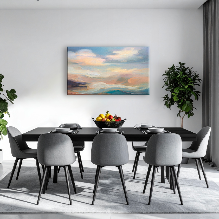 AUREORA Art Leinwand Abend-Himmel