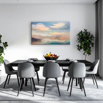 AUREORA Art Leinwand Abend-Himmel