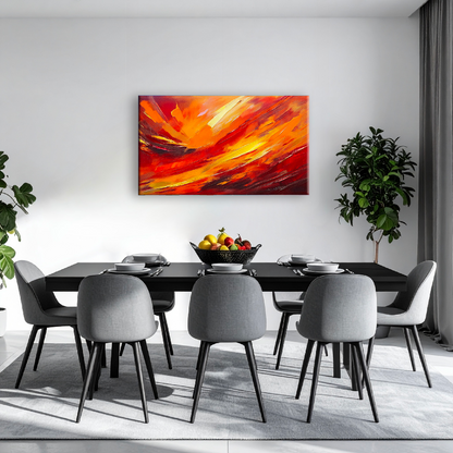 AUREORA Art Leinwand Feuer-Sturm