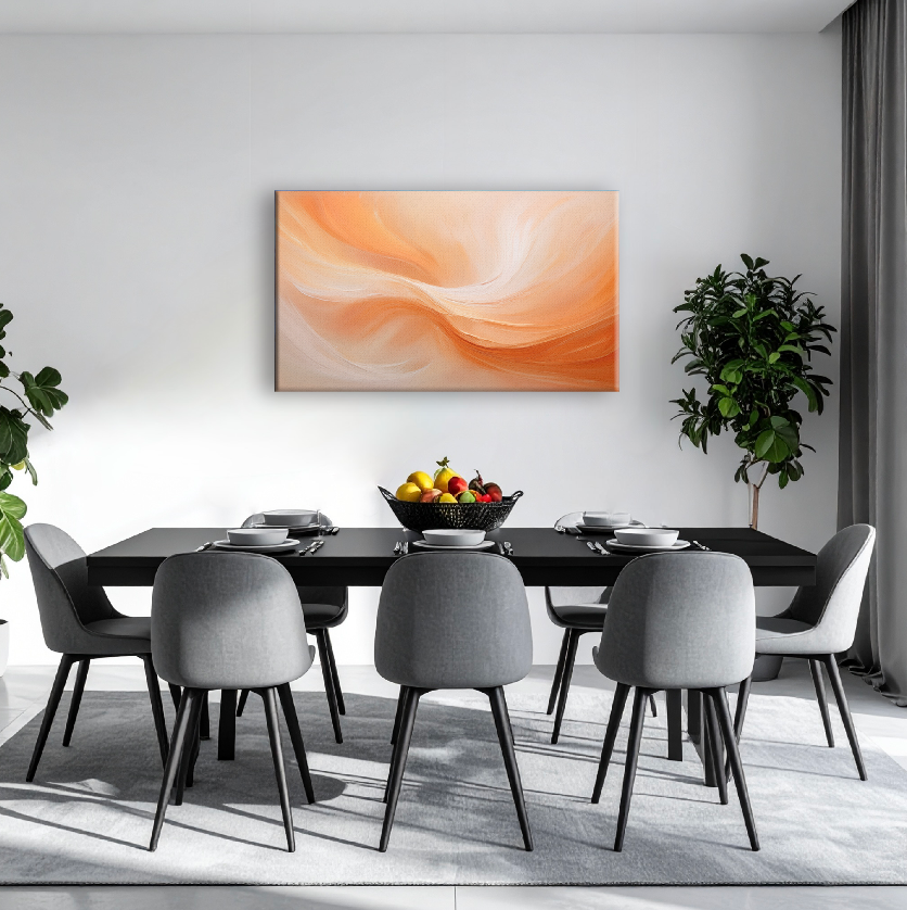 AUREORA Art Leinwand Pfirsich-Hauch