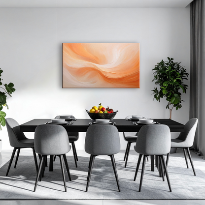 AUREORA Art Leinwand Pfirsich-Hauch