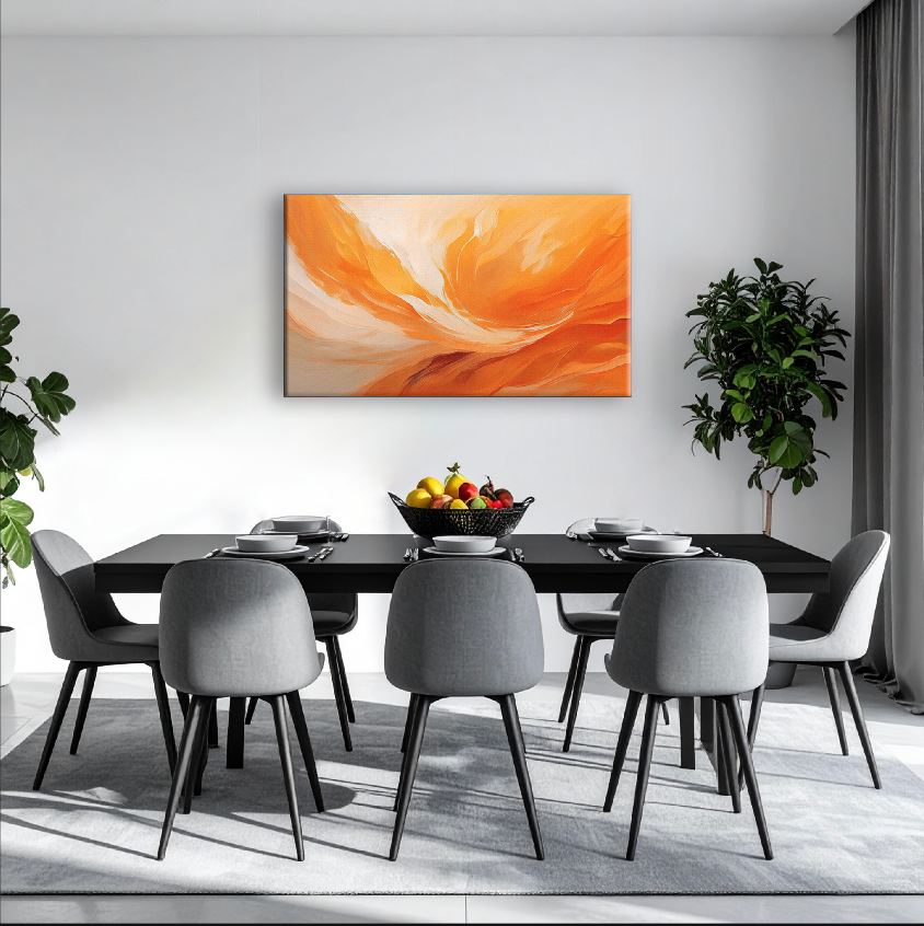 AUREORA Art Leinwand Flammen-Licht