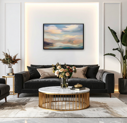 AUREORA Art Leinwand Abend-Himmel