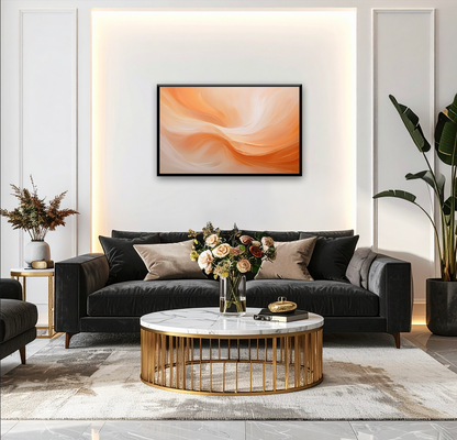 AUREORA Art Leinwand Pfirsich-Hauch