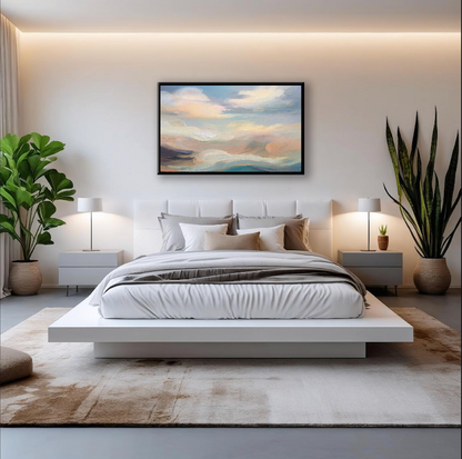 AUREORA Art Leinwand Abend-Himmel