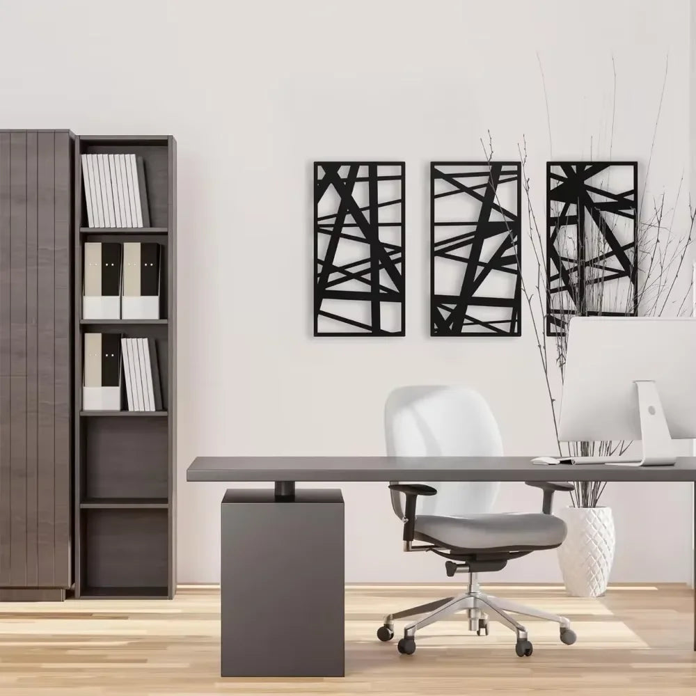 Abstrakte Metall-Wandkunst Modern Style Elegante Skulptur