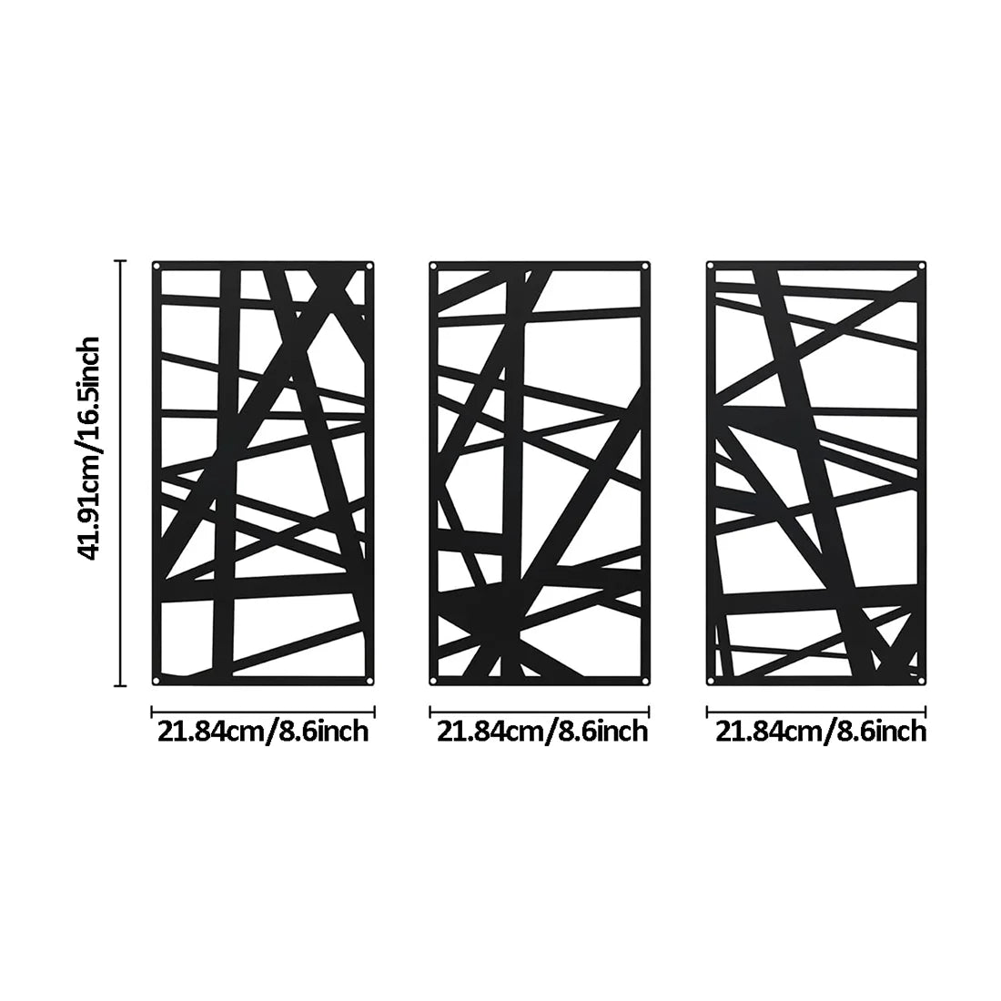 Abstrakte Metall-Wandkunst Modern Style Elegante Skulptur