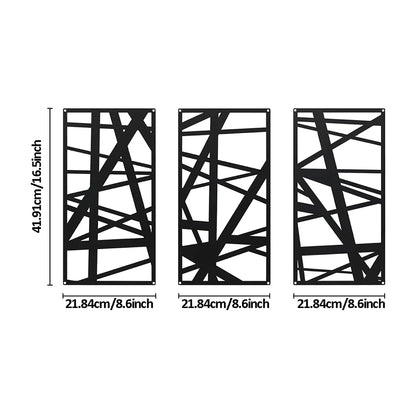 Abstrakte Metall-Wandkunst Modern Style Elegante Skulptur