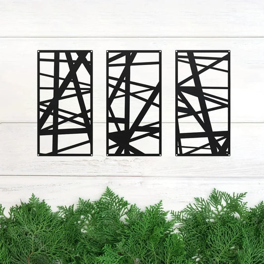 Abstrakte Metall-Wandkunst Modern Style Elegante Skulptur