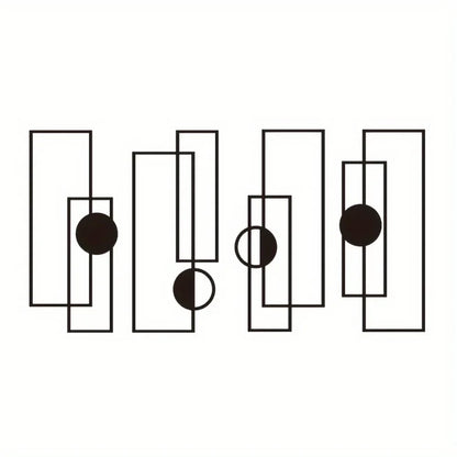 4 teilige Metall Wandkunst Abstrakte Formen