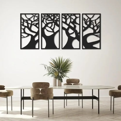 Abstrakte Metall-Wandkunst Modern Style Elegante Skulptur