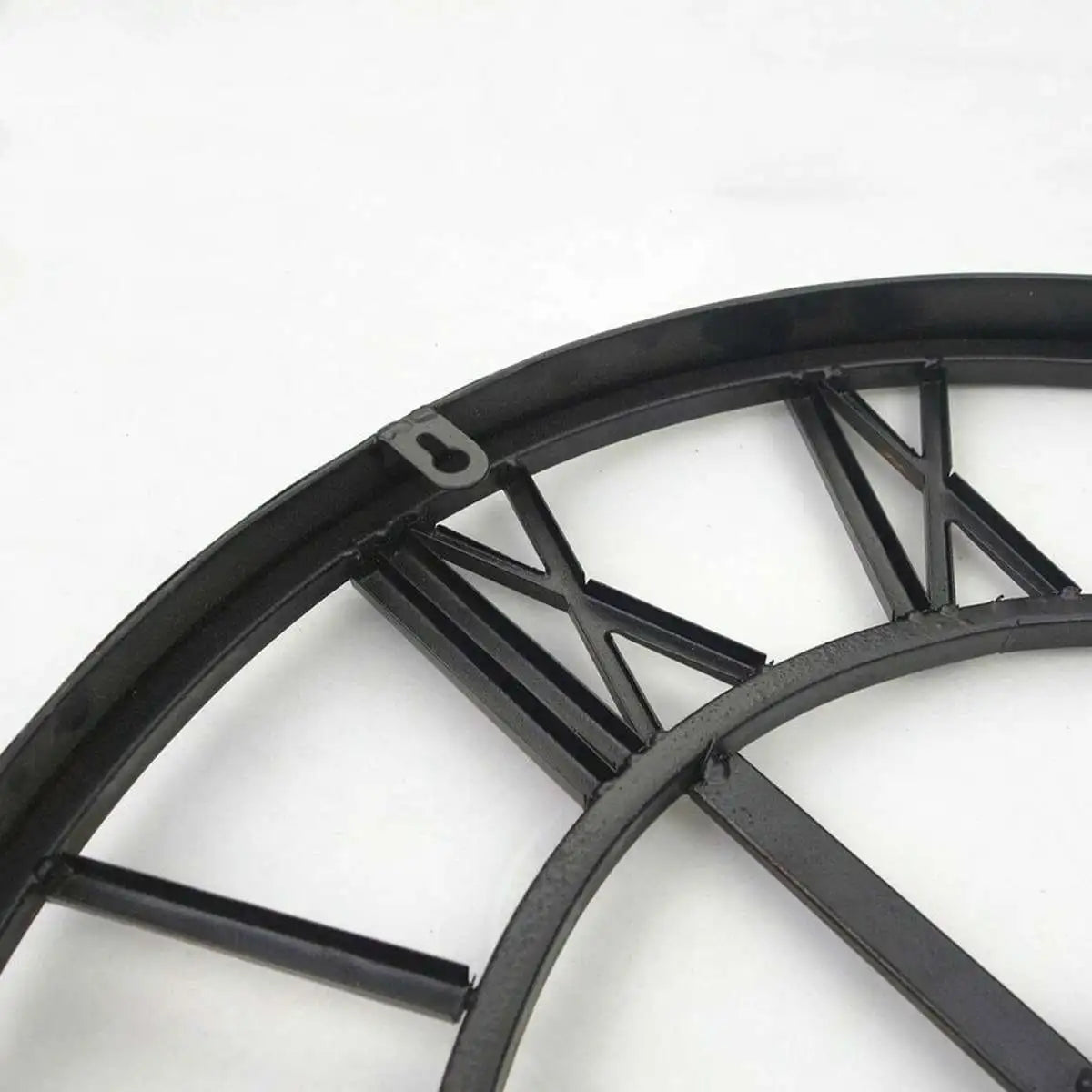 Moderne 3D Wanduhr Classic Retro Style Metall 40cm Durchmesser