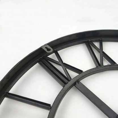 Moderne 3D Wanduhr Classic Retro Style Metall 40cm Durchmesser