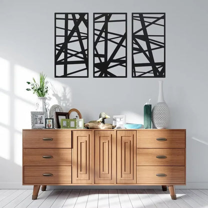 Abstrakte Metall-Wandkunst Modern Style Elegante Skulptur