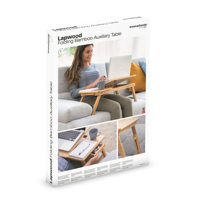 Innovagoods Beistelltisch Aus Bambus, Klappbar Lapwood Innovagoods