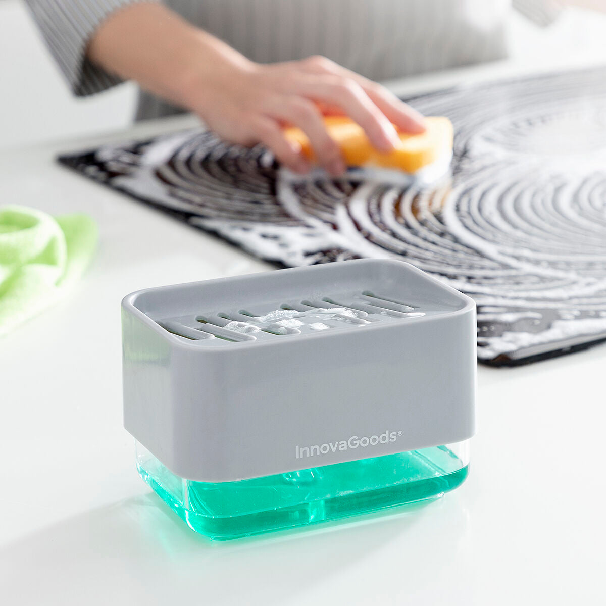 Innovagoods Seifenspender 2 In 1 Für Spülbecken Pushoap Innovagoods