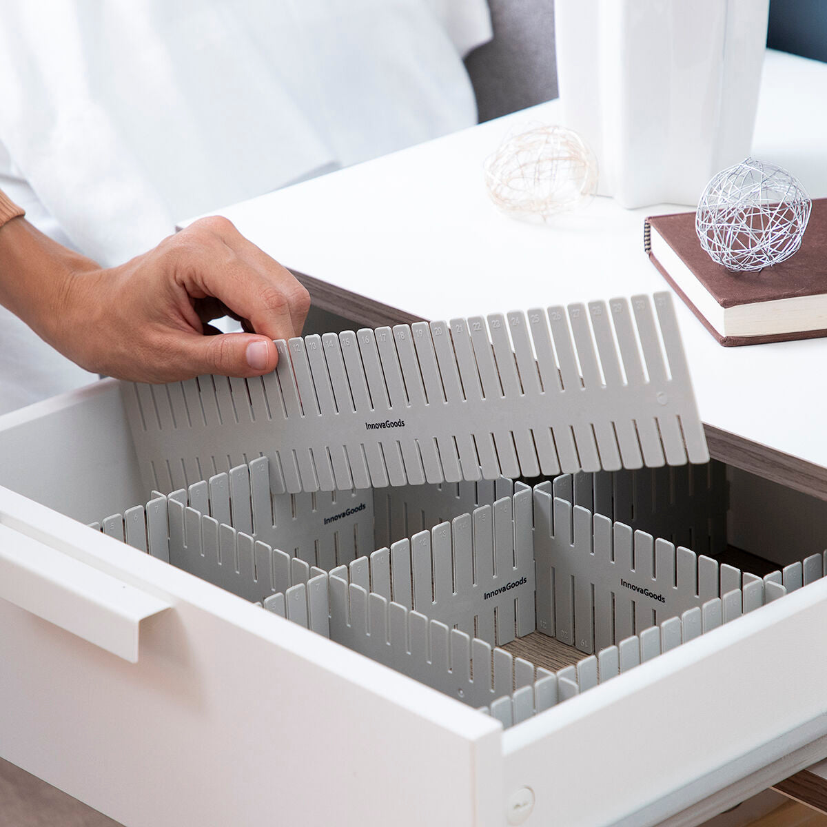 Innovagoods Verstellbarer Schubladenorganisator Condor Innovagoods 16 Stück